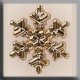 12040 Glass Treasures-Large Snowflake 20mm Gold (Qty. 1) THUMBNAIL